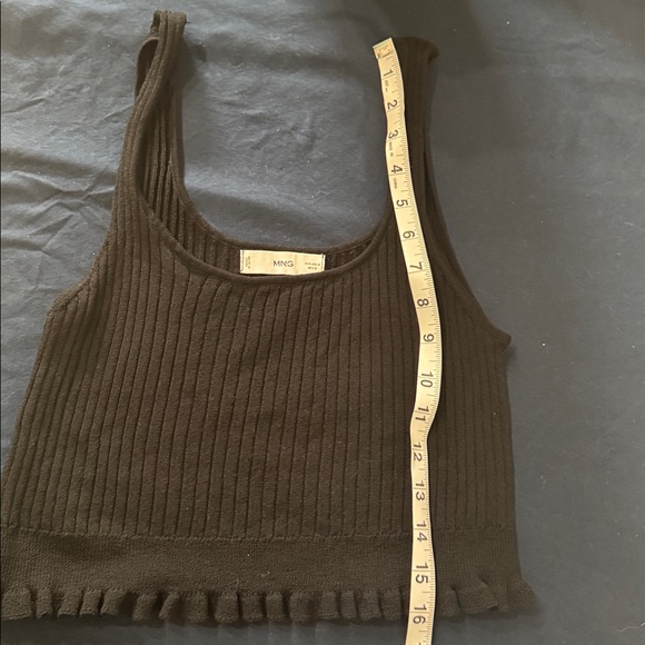 Mango Black Ribbed Tank Top - Picture 6 of 6